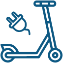 Zona de recarga para scooters