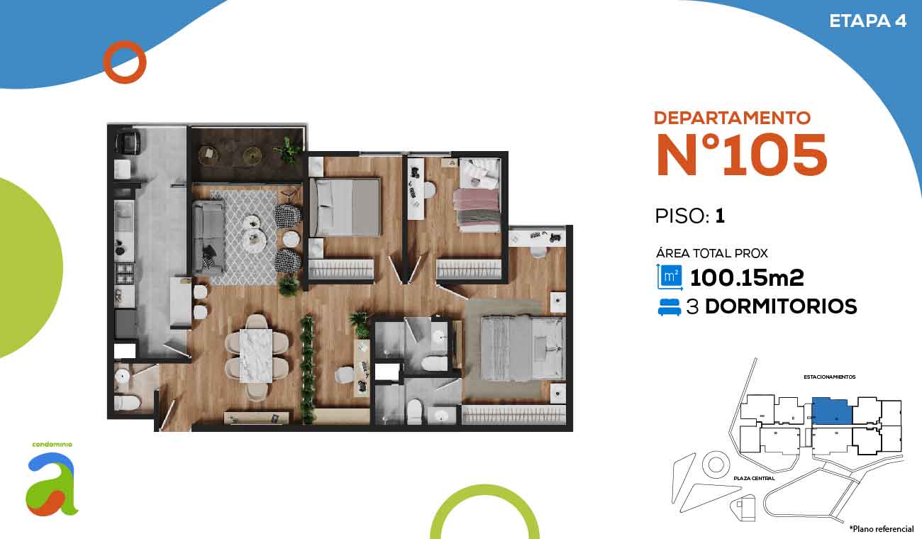DEPARTAMENTO NRO. 105 EDIFICIO D
